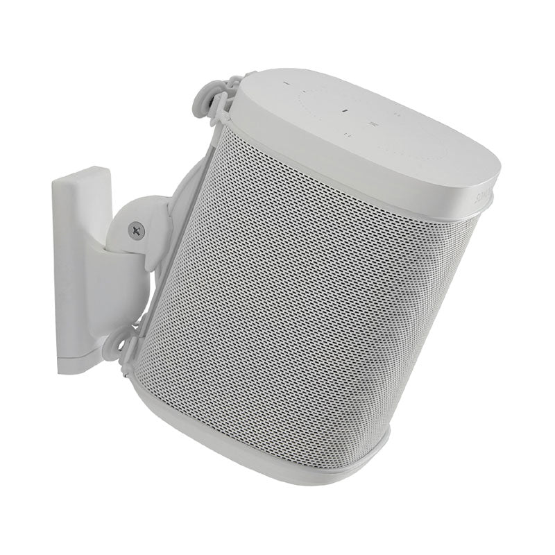 Sanus Wireless Speaker Wall Mount WSWM22-W1, white speaker mount tilted down