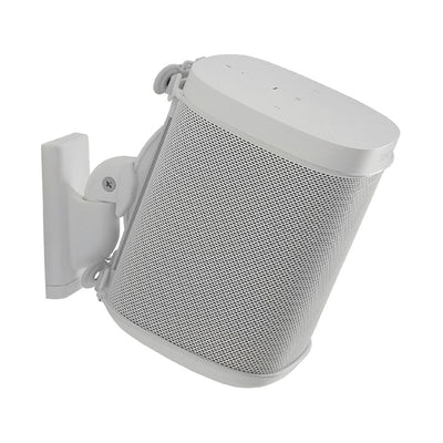 Sanus Wireless Speaker Wall Mount WSWM22-W1, white speaker mount tilted down