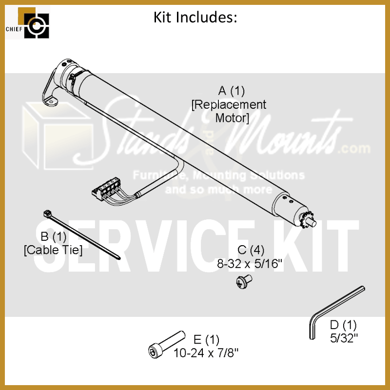 Chief 120v Replacement Motor for SL151 Lifts SL151-SK1