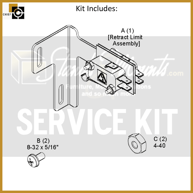 Chief Replacement Retract Limit Switch for SL151 Lifts SL151-SK4