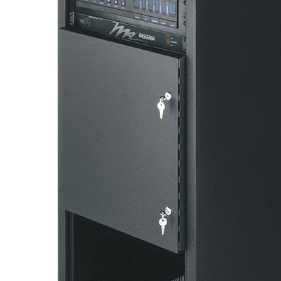 Middle Atlantic Security Door SSDR-12, server rack locking panel detail