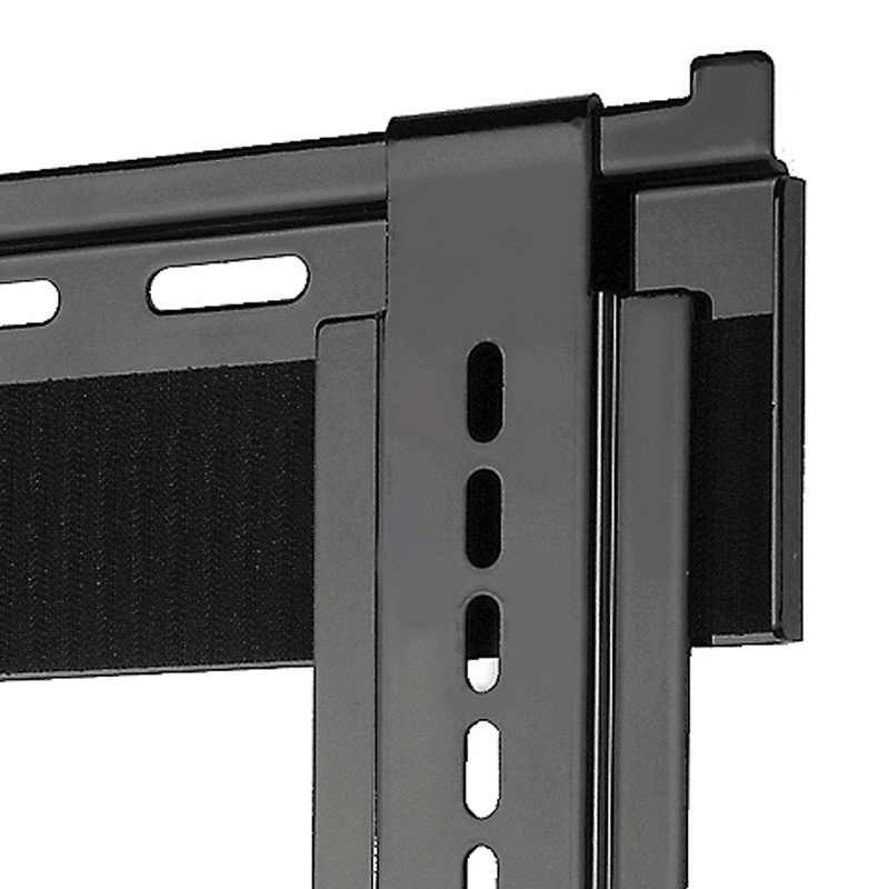 Peerless-AV Ultra Thin Flat TV Wall Mount for Mid Size Screens SUF640P, vertical interface bracket clamp in close-up