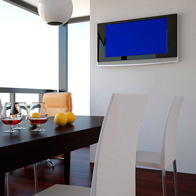 Peerless-AV Ultra Thin Flat TV Wall Mount for Mid Size Screens SUF640P, television wall-mounted in a dining room