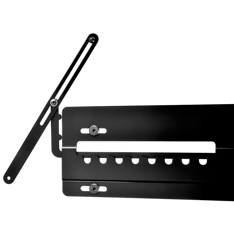 Peerless-AV Ultra Thin Flat Wall Mount for Mid Size Screens SUF641, equipment support strap and slotted mounting bracket