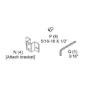 Chief TA500 Installation Kit (Mount Brackets and Hardware) TA500HWKIT2