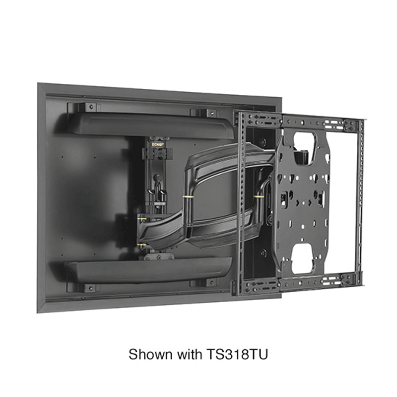 Chief THINSTALL In-Wall Box for TS318TU TA501, in-wall display mount rear mechanism view