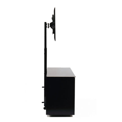 TransDeco Multimedia Cabinet TV Stand TD987B, television stand and media console in a side view