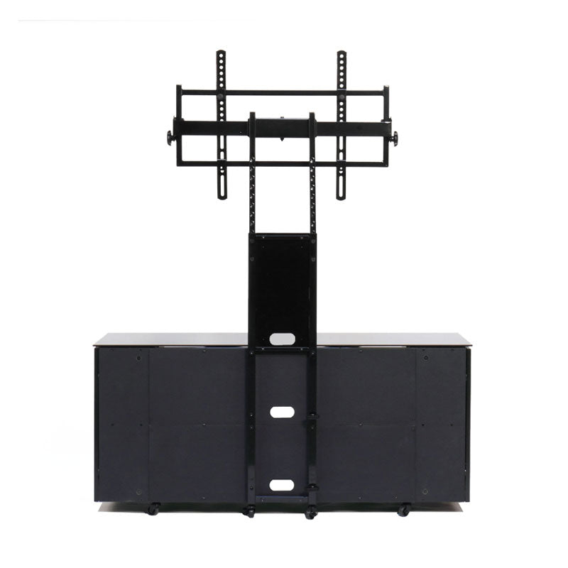 TransDeco Multimedia Cabinet TV Stand TD987B, television stand and media console in a rear view