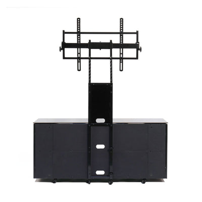 TransDeco Multimedia Cabinet TV Stand TD987B, television stand and media console in a rear view