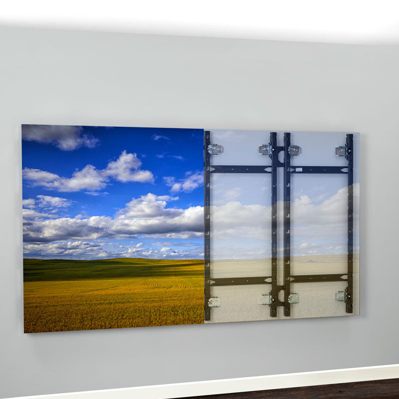 Chief TiLED LED Mount TIL1X2AP, display with video wall mount partially exposed