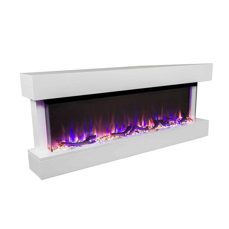 Touchstone Chesmont 3-Sided Smart Electric Fireplace (50 in, WHT) 80033