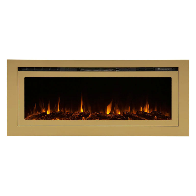 Touchstone Sideline Deluxe Rec Smart Electric Fireplace (60 in, Gold) 86276