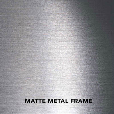 Touchstone Sideline DLX Rec Smart Electric Fireplace 86279, matte metal frame finish texture
