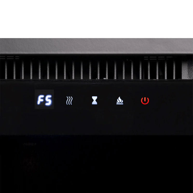 Touchstone Fireplug Pro Smart Electric Fireplace Insert 80072, electric fireplace control panel close-up