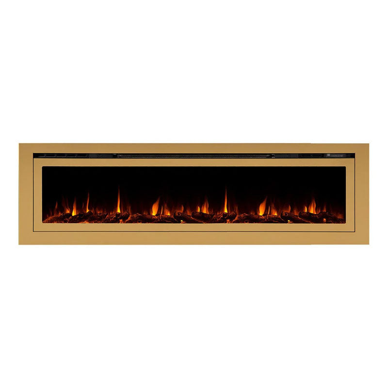 Touchstone Sideline Deluxe Rec Smart Electric Fireplace (72 in, Gold) 86278