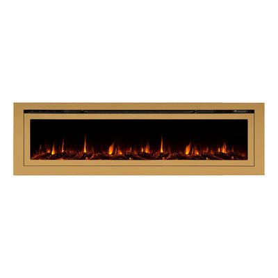 Touchstone Sideline Deluxe Rec Smart Electric Fireplace (72 in, Gold) 86278