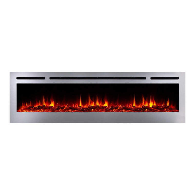Touchstone Sideline DLX Rec Smart Electric Fireplace (Stainless) 86279