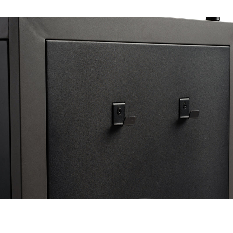 Oklahoma Sound Teacher's WorkPod Desk and Lectern Kit TWP, equipment cabinet rear panel detail