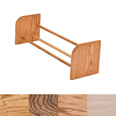 Wood Shed Series 01 Oak Storage Rack TWS-101, wood media storage rack with three rails