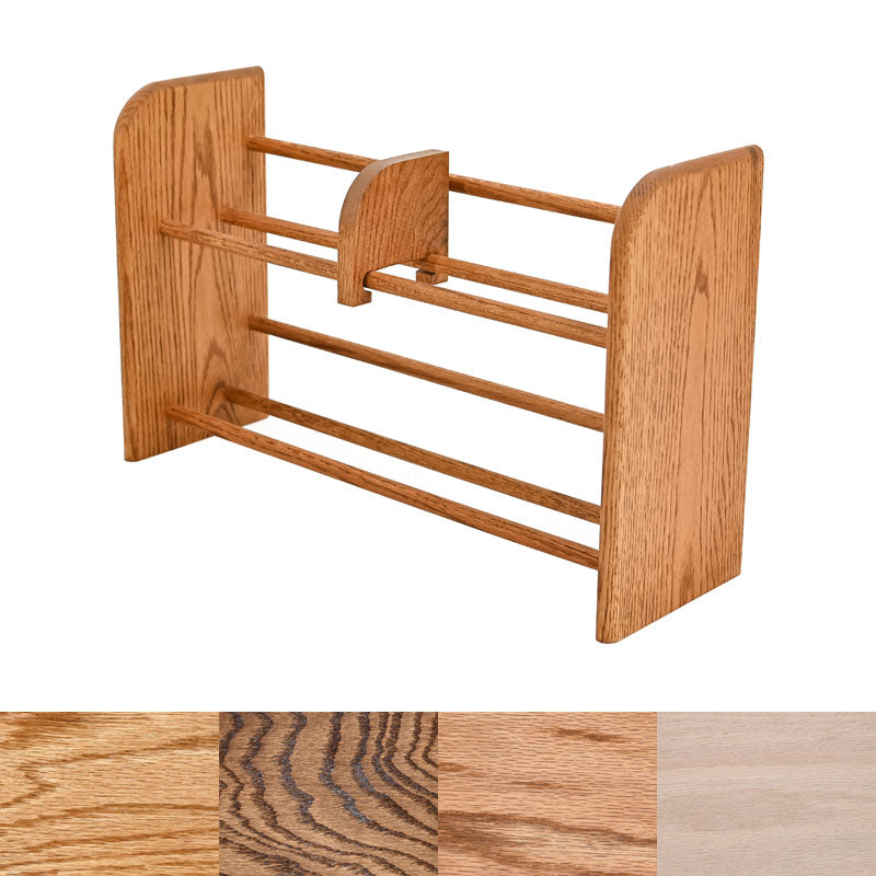 Wood Shed Solid Oak Dowel CD Rack TWS-201-L