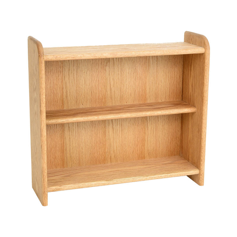 Wood Shed Series 07 Oak Storage Cabinet TWS-207, wood desktop organizer front three-quarter view