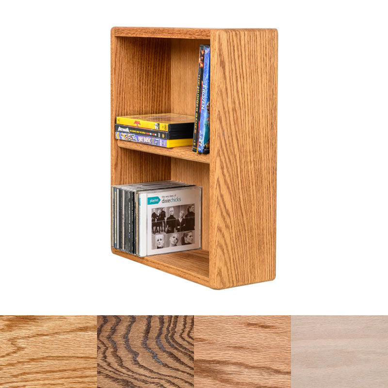 Wood Shed Series 08 Oak Storage Cabinet (63 CD, 46 DVD, 24 VHS) TWS-208-1W