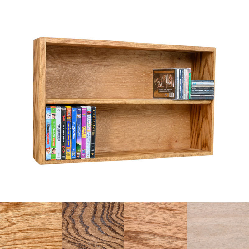 Wood Shed Series 08 Oak Storage Cabinet (118 CD, 86 DVD, 46 VHS) TWS-208-2W