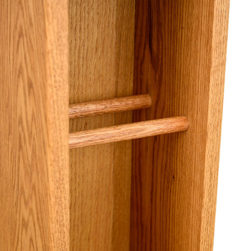 Wood Shed Series 15 Oak Media Storage Rack (Dowel, 52 CD, 40 DVD, 20 VHS) TWS-215-12