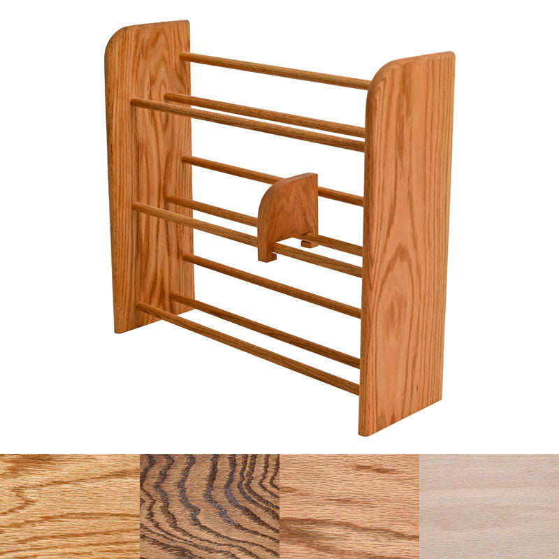 Wood Shed Solid Oak Dowel CD Rack TWS-301