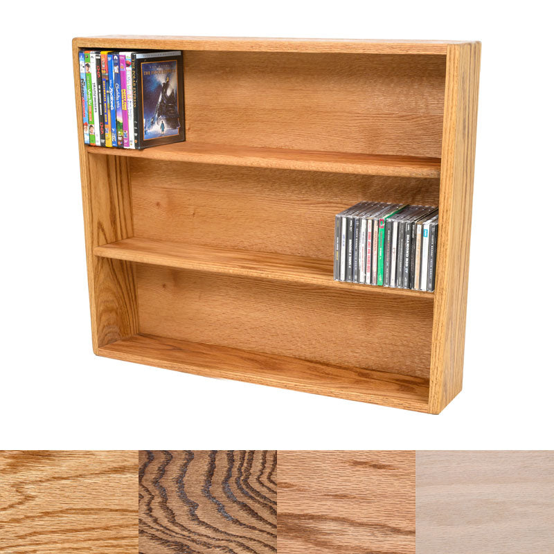 Wood Shed Series 08 Oak Storage Cabinet (177 CD 129 DVD 69 VHS) TWS-308-2W