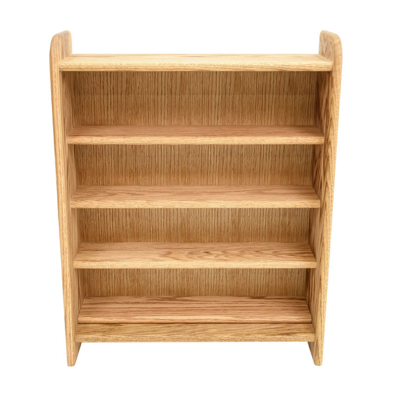 Wood Shed Series 02 Oak Storage Cabinet TWS-402, wood media shelf in a straight-on front view