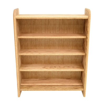 Wood Shed Series 02 Oak Storage Cabinet TWS-402, wood media shelf in a straight-on front view