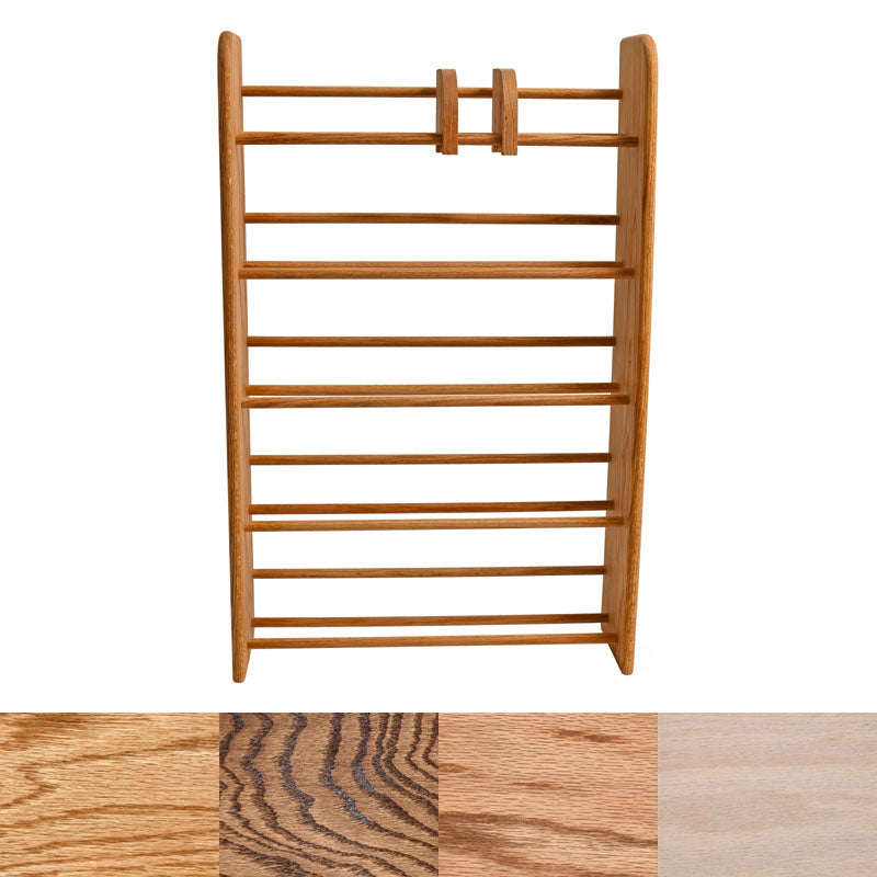Wood Shed Series 01 Oak Storage Rack TWS-501, wood media storage rack with finish options