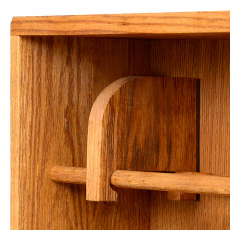Wood Shed Series 15 Oak Media Storage Rack (Dowel, 220 CD, 160 DVD, 80 VHS) TWS-415-24