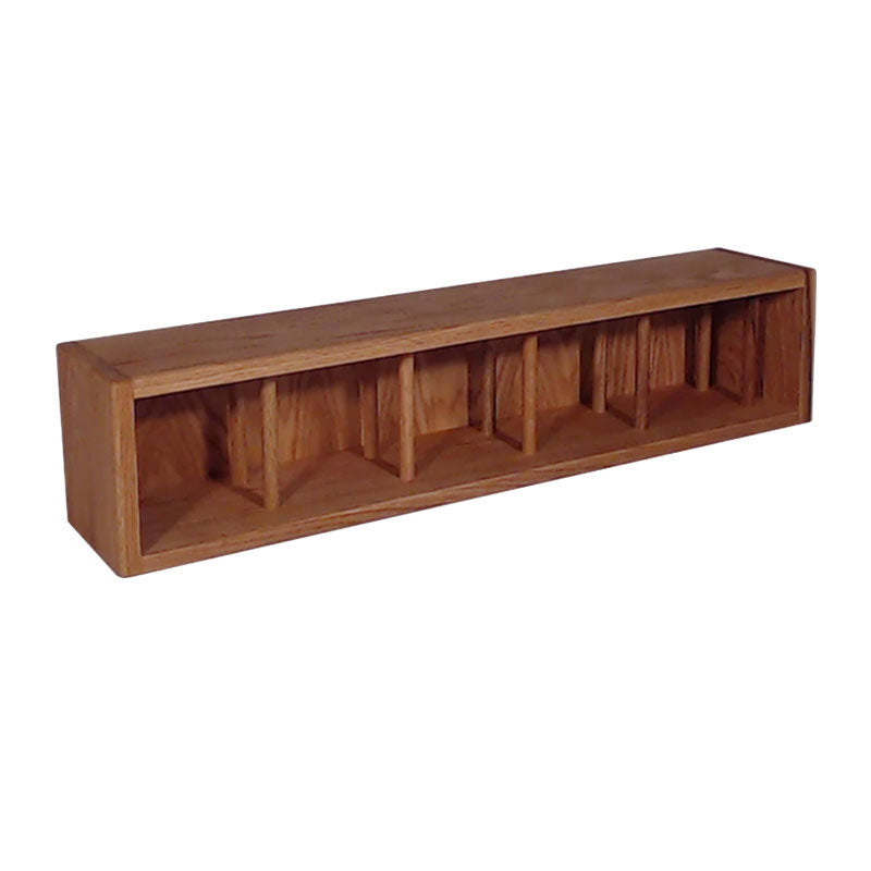 Wood Shed Series 03 Oak Storage Cabinet TWS-103D-3, dark wood wall-mounted cubby shelf