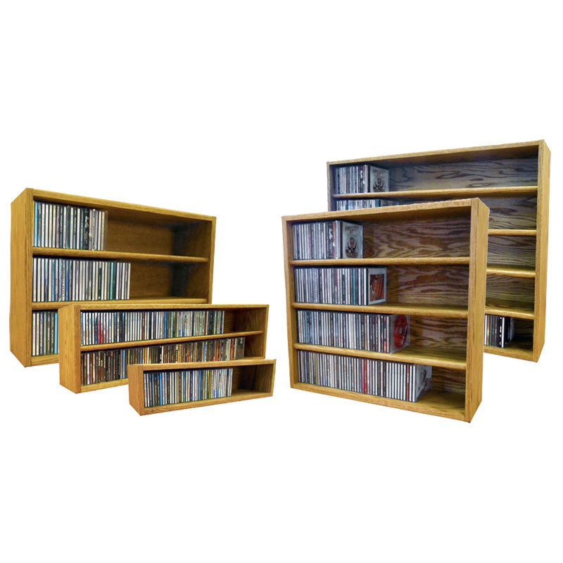 Wood Shed Series 03 Oak Media Storage Rack (Mountable, 354 CD) TWS-303-4