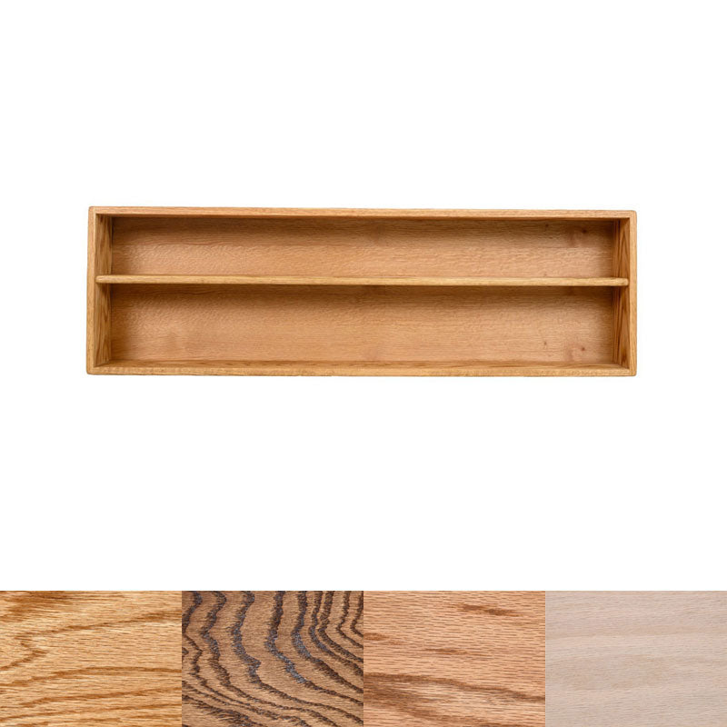Wood Shed Series 11 Oak Storage Cabinet TWS-211-4W, wood wall shelf with finish swatches