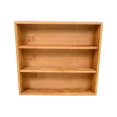 Wood Shed Series 03 Oak Storage Cabinet TWS-303-2, wooden three-shelf insert front view