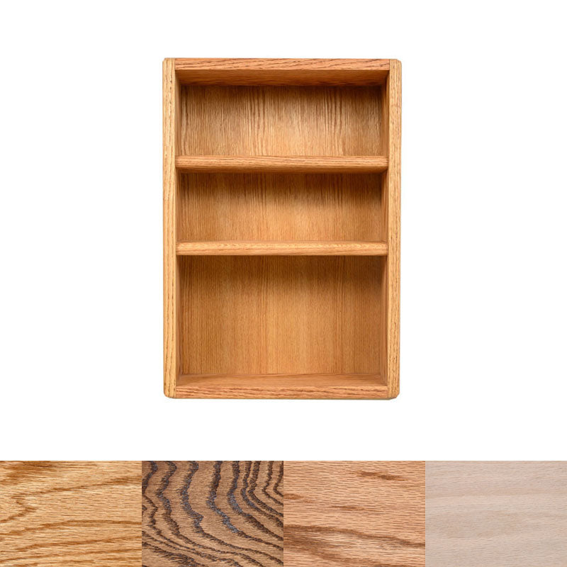 Wood Shed Series 12 Oak Storage Cabinet TWS-312-1W, small wooden wall shelf with finish samples