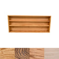 Wood Shed Series 12 Oak Storage Cabinet TWS-312-4W, three-tier wood shelf with finish options
