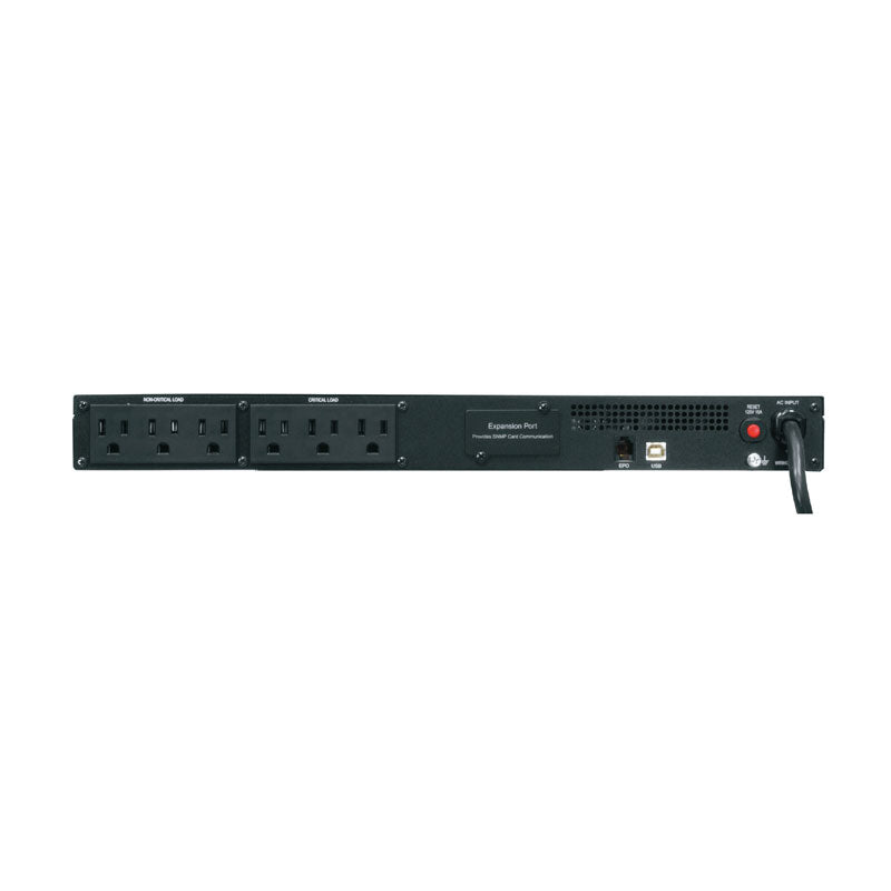 Middle Atlantic Select Series UPS Backup Power UPS-S500R, rackmount power strip front panel