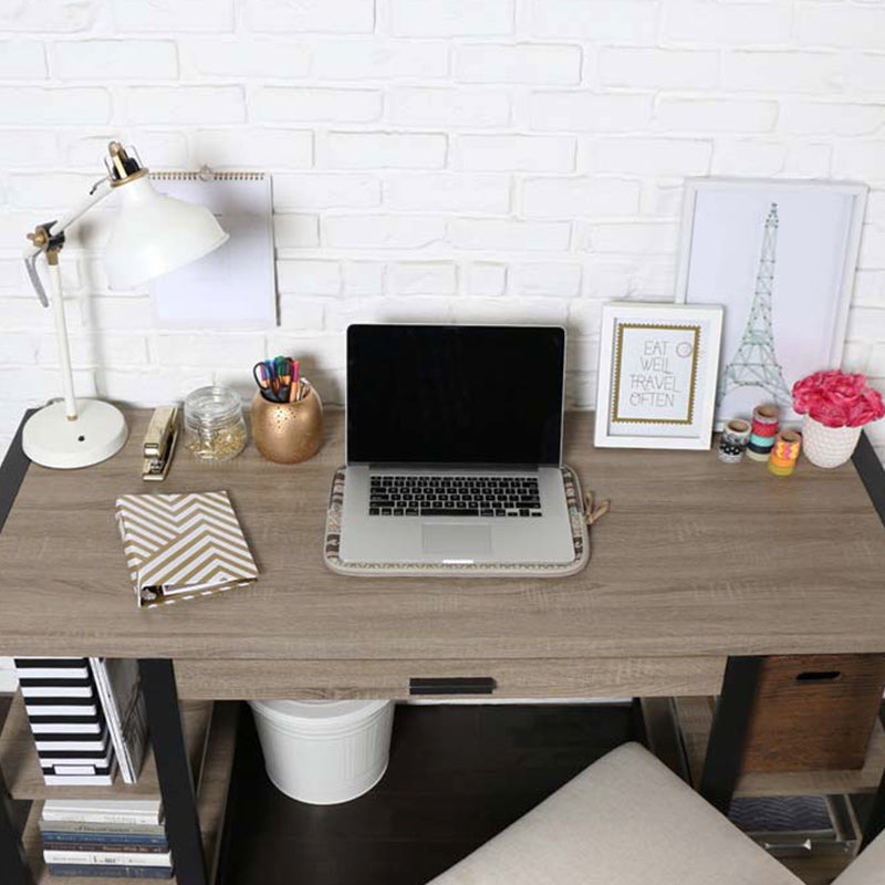 Walker Edison Urban Blend Computer Desk D60UBS30AG, writing desk top workstation view