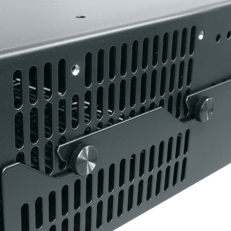 Middle Atlantic Universal TechBox UTB-HR-A2-14, rack enclosure ventilation slots detail