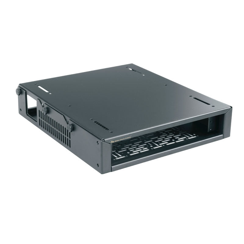 Middle Atlantic Universal TechBox UTB-HR-A2-14, rack-mount equipment enclosure open view