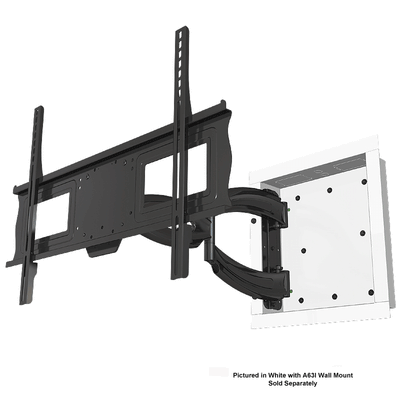 Crimson VersaFit In-Wall System VFB16B, articulating TV wall mount extended front three-quarter view