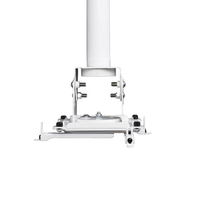 Chief Vertical and Portrait Projector Mount VPAUW, white projector ceiling mount head in a front view