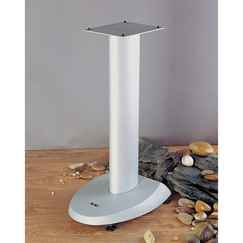VTI VSP Series 24 inch Cast Iron Speaker Stands (Silver) VSP24S