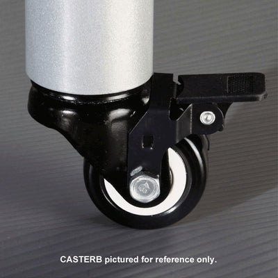 VTI Audio Video Rack Caster CASTERN, locking caster close-up
