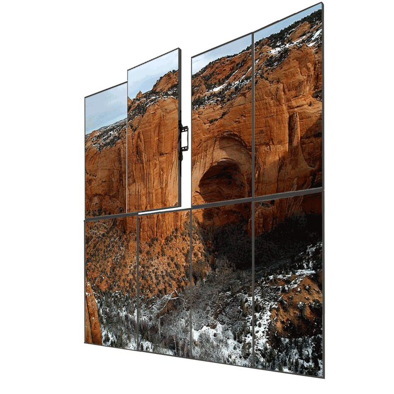Crimson XL Video Wall TV Mount VWP4600G3, video wall installed front three-quarter view
