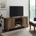 Walker Edison 58 in. Modern Farmhouse TV Stand (Rustic Oak ) W58CS2DRO
